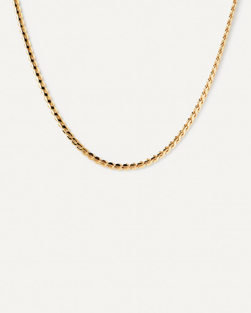 PDPAOLA Serpentine Chain Necklace - Gold