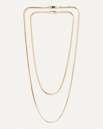 PDPAOLA Serpentine Chain Necklace - Gold