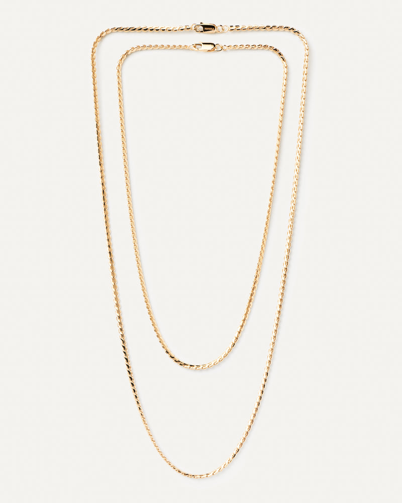 PDPAOLA Serpentine Chain Necklace - Gold