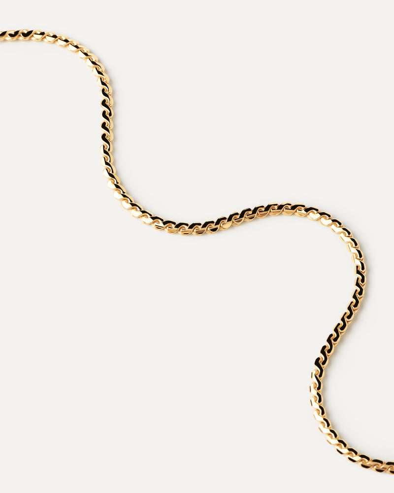 PDPAOLA Serpentine Chain Necklace - Gold