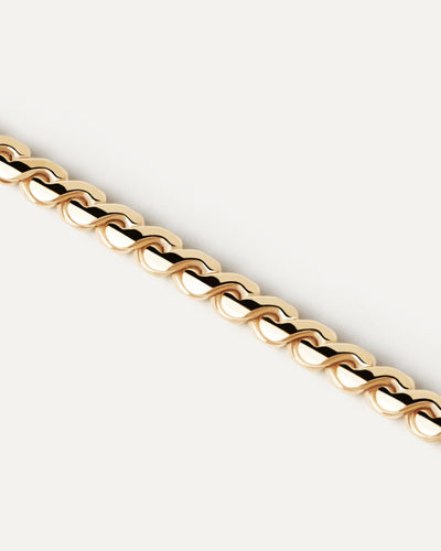 PDPAOLA Serpentine Chain Necklace - Gold