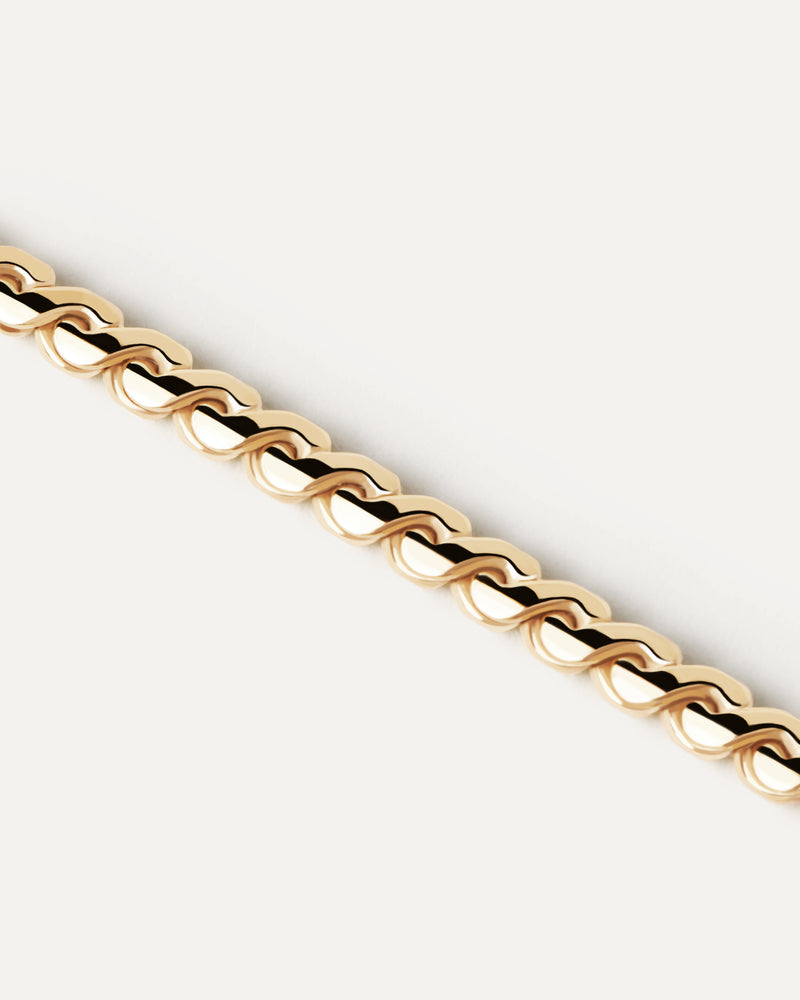 PDPAOLA Serpentine Chain Necklace - Gold