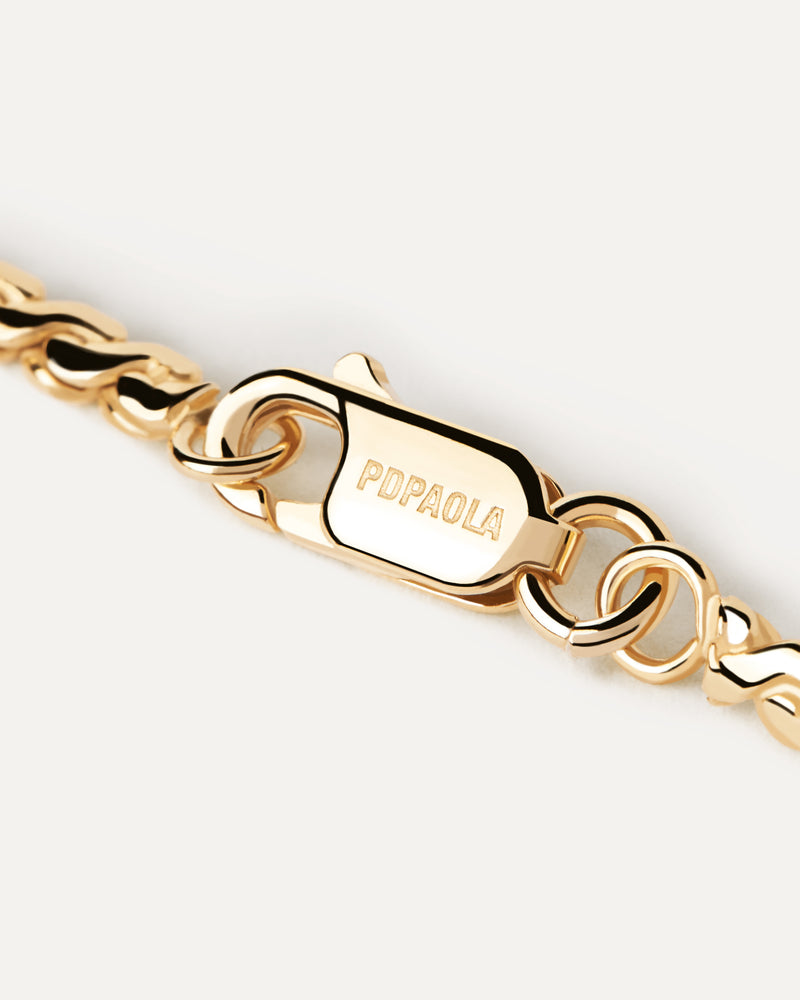 PDPAOLA Serpentine Chain Necklace - Gold