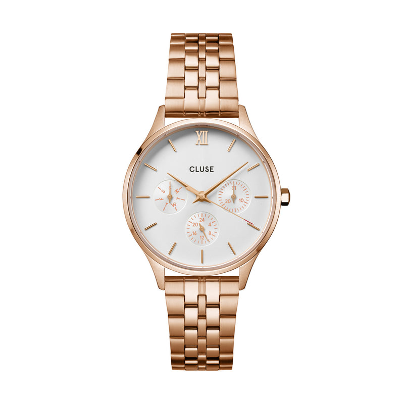 CLUSE Minuit Multifunction White - Rose Gold