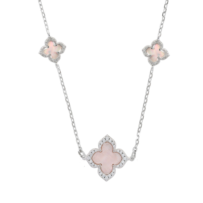 Georgini Sydney Soiree Fairwater Mother Of Pearl Deluxe Necklace- Silver