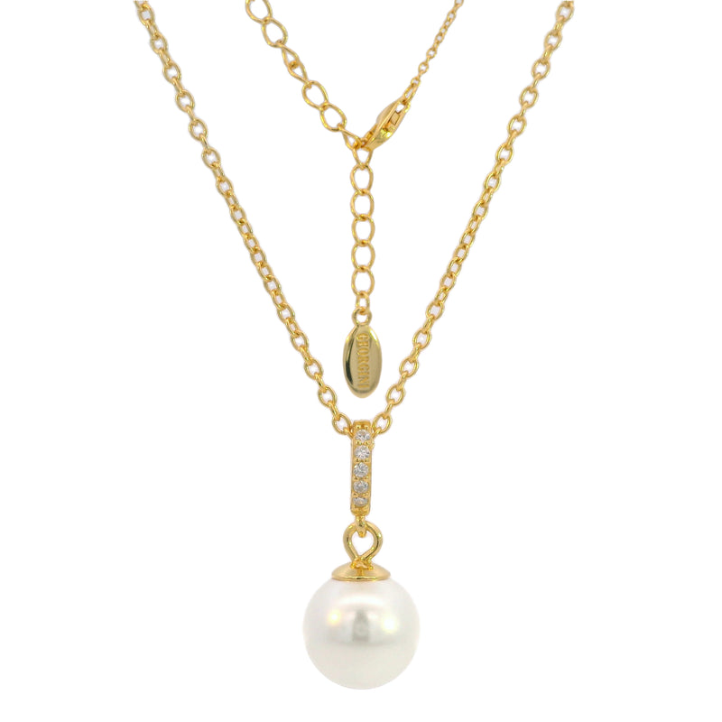 Georgini Adagio Effortless Glow Pearl Pendant - Gold