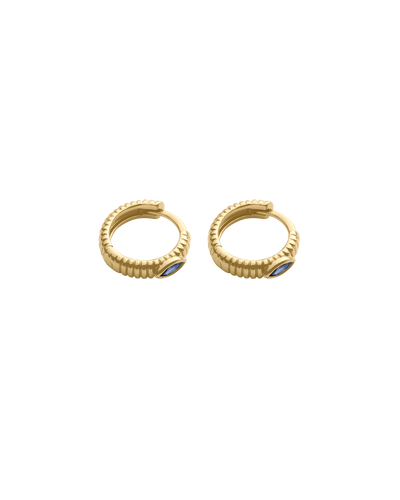 Kirstin Ash Ink Texture Hoops (18K Gold Plated) - Gold