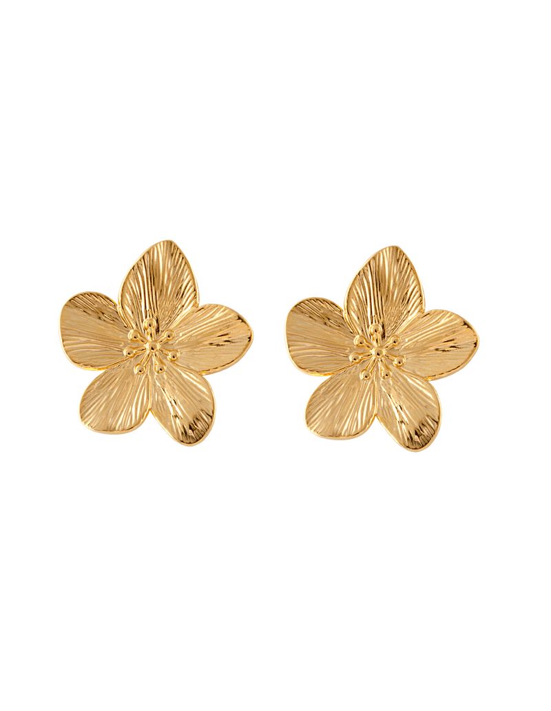 Zahar Daisy Earrings- Gold | Mocha Australia