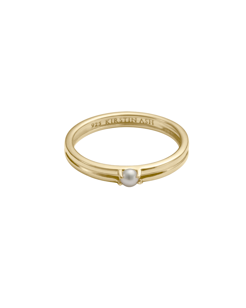 Kirstin Ash Solace Pearl Ring - Gold