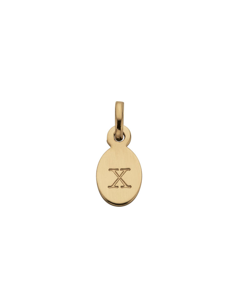 Kirstin Ash Initial Charm w/ 18K Gold Vermeil - X | Mocha Australia