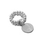 Von Treskow 2-Strand Stretchy Ring w/ Silver Coin - Silver