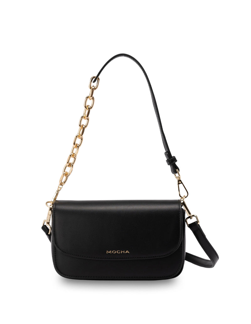 Mocha Donnette Half Chain Bag Black Mocha Australia