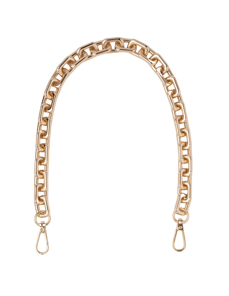 Mocha Chunky Chain Strap In Gold