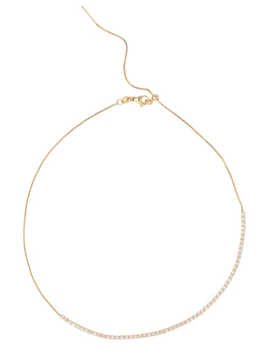 Mocha Adjustable Tennis Necklace - Light Gold | Mocha Australia