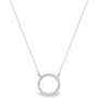 Georgini Ara Rhodium Pendant w/ CZ - Silver