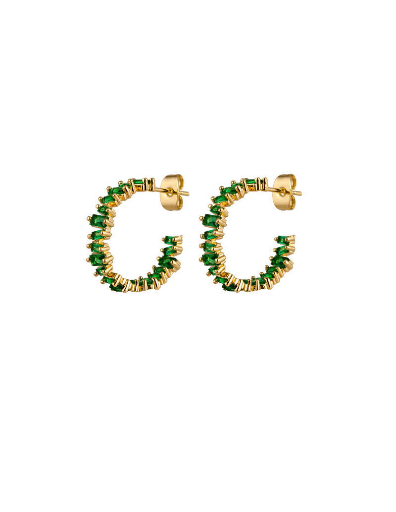 Zahar Philippa Earrings - Green | Mocha Australia