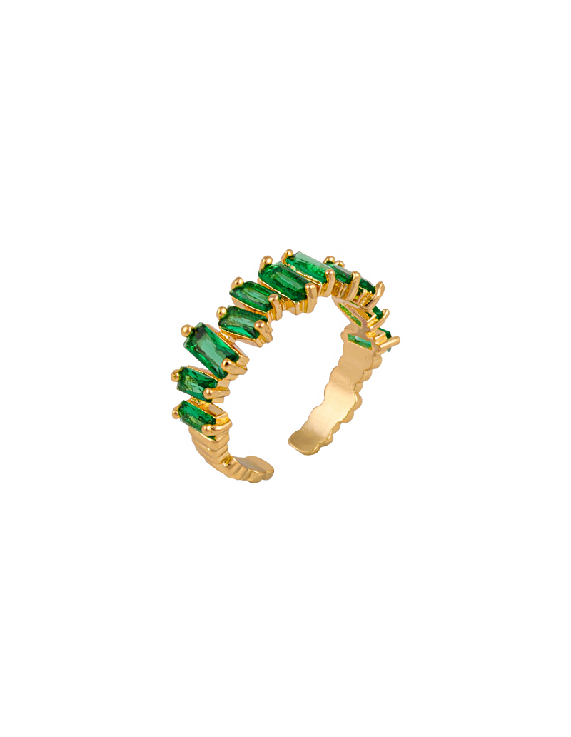 Zahar Penelope Ring - Green | Mocha Australia